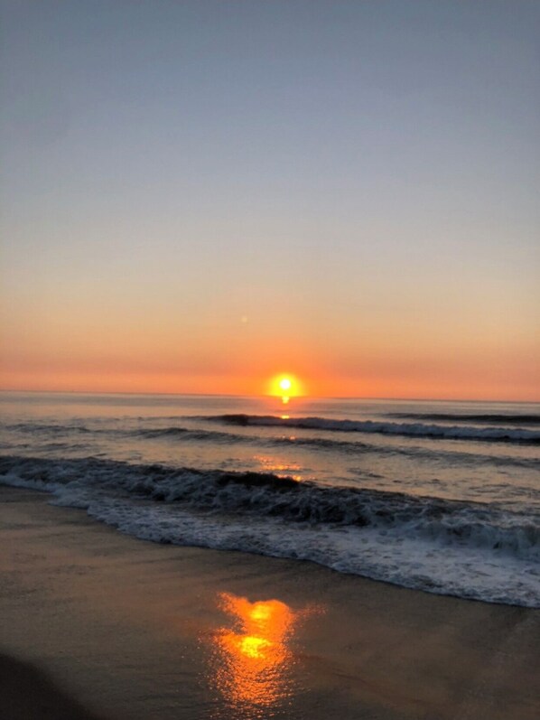 Beach nearby, sun-loungers