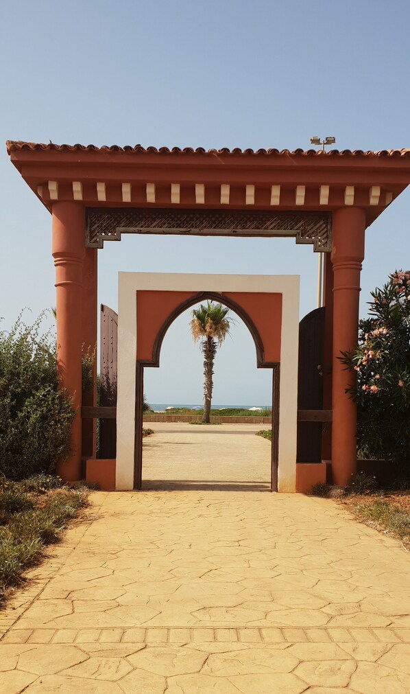 Apartment, 2 Bedrooms, Balcony, Garden View | Exterior - Renovated Seafront Apartment in Saidia 50m - Residente Perle Orientale rt1 (Madagh)