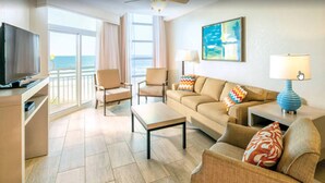 Condo, 3 quartos, acessível, sacada | Área de estar