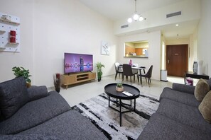 Living area - Premium 1 BHK in La Vista Silicon Oasis (Dubai)