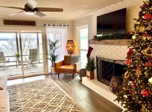 TV, fireplace, table tennis
