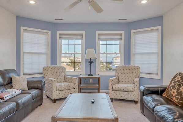 TV, DVD player, table football, books