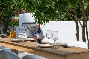 Outdoor dining - Villa for 10 people with sea view and swimming pool (dénia)