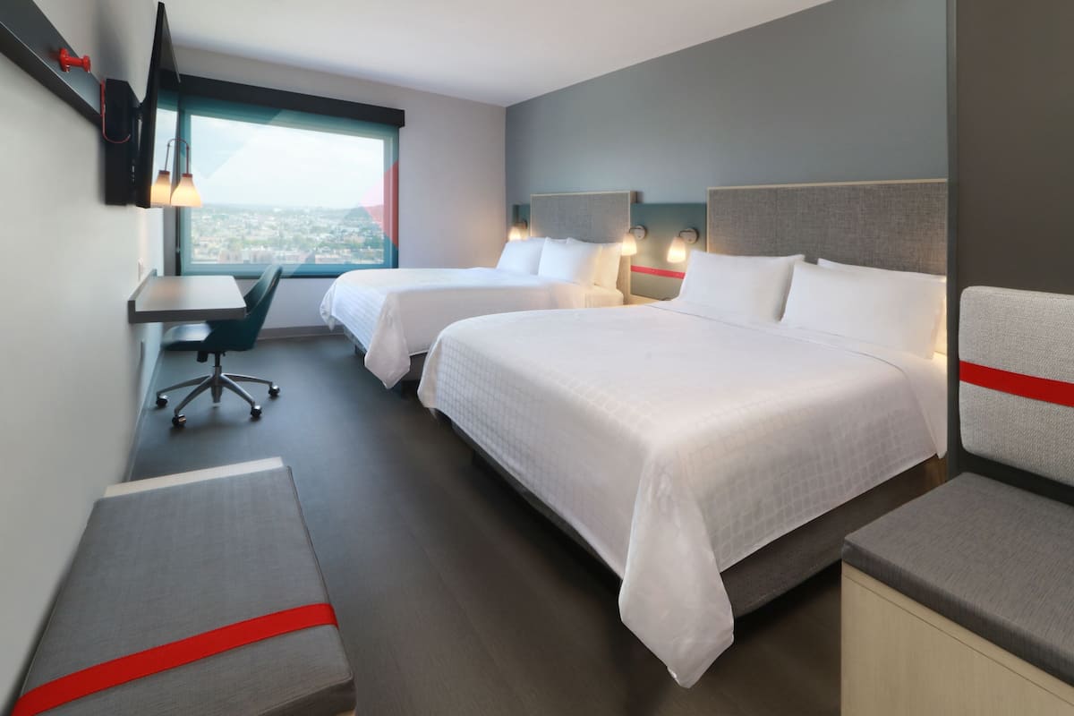 Premium bedding, pillow-top beds, in-room safe, desk