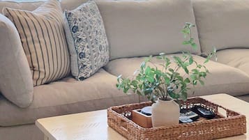 Smart TV, chimenea, reproductor de DVD y futbolito