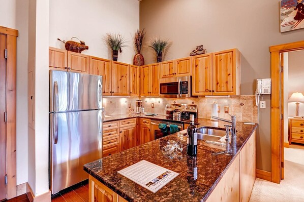 Private kitchen | Microwave, dishwasher, coffee/tea maker - River Run by Wyndham Vacation Rentals (Keystone)