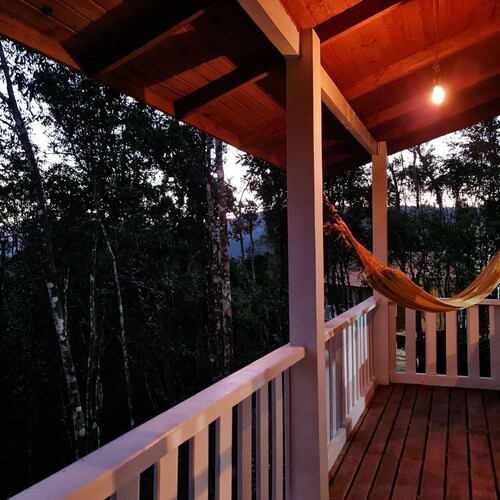 Quinta da Vó Sônia Cabins. Cabana Alegria.