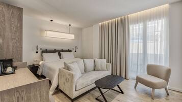 Hypo-allergenic bedding, blackout curtains, soundproofing