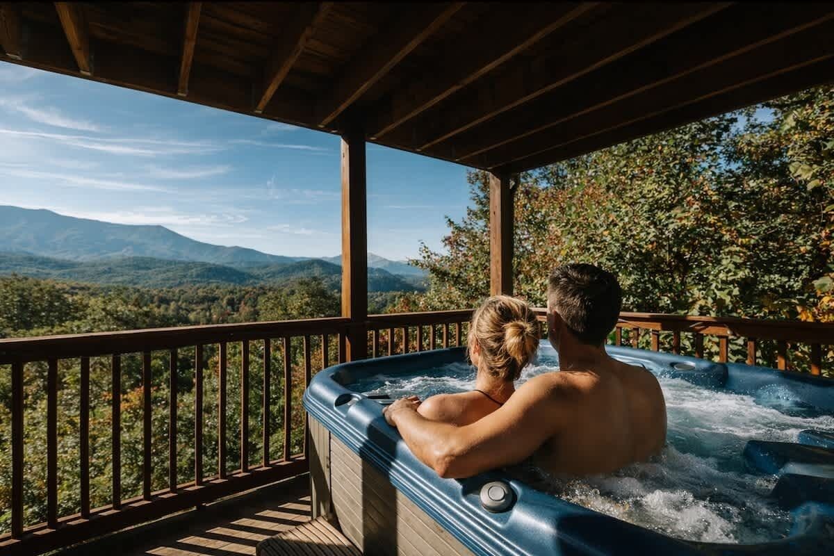 Tina de hidromasaje al aire libre