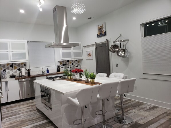 Fridge, microwave, oven, stovetop - Glamorous modern home 4br 3bth (Decatur)