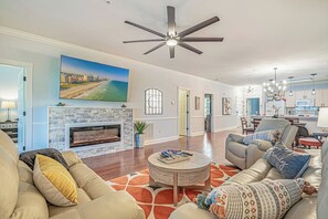 Smart-TV, Kamin, Drucker