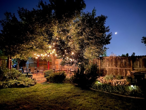 Cozy cottage with private backyard.  Fire pit, hot tub, bikes, and paddleboards