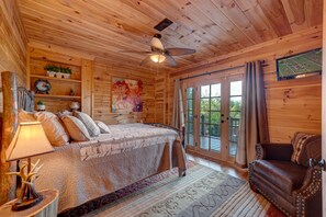 Cabin, 3 Bedrooms | 3 bedrooms, bed sheets - Off The Grid by Escape to Blue Ridge (Cherry Log)