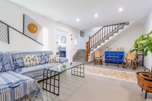 TV, fireplace - Vacation Home Cas Solleric with Pool, Balcony, A/C & Wi-Fi (Petra)