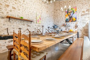 Dining - Vacation Home Cas Solleric with Pool, Balcony, A/C & Wi-Fi (Petra)