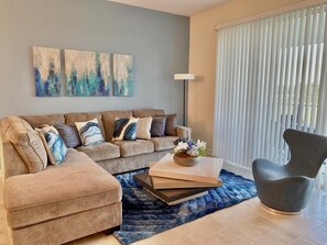 House (Brand New Condo at Champion Gate with) | Living room