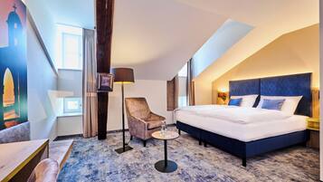 Superior-Doppelzimmer, 1 King-Bett, eigenes Bad | 1 Schlafzimmer, hochwertige Bettwaren, Daunenbettdecken, Minibar