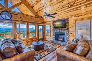 Smart TV, caminetto, lettore DVD