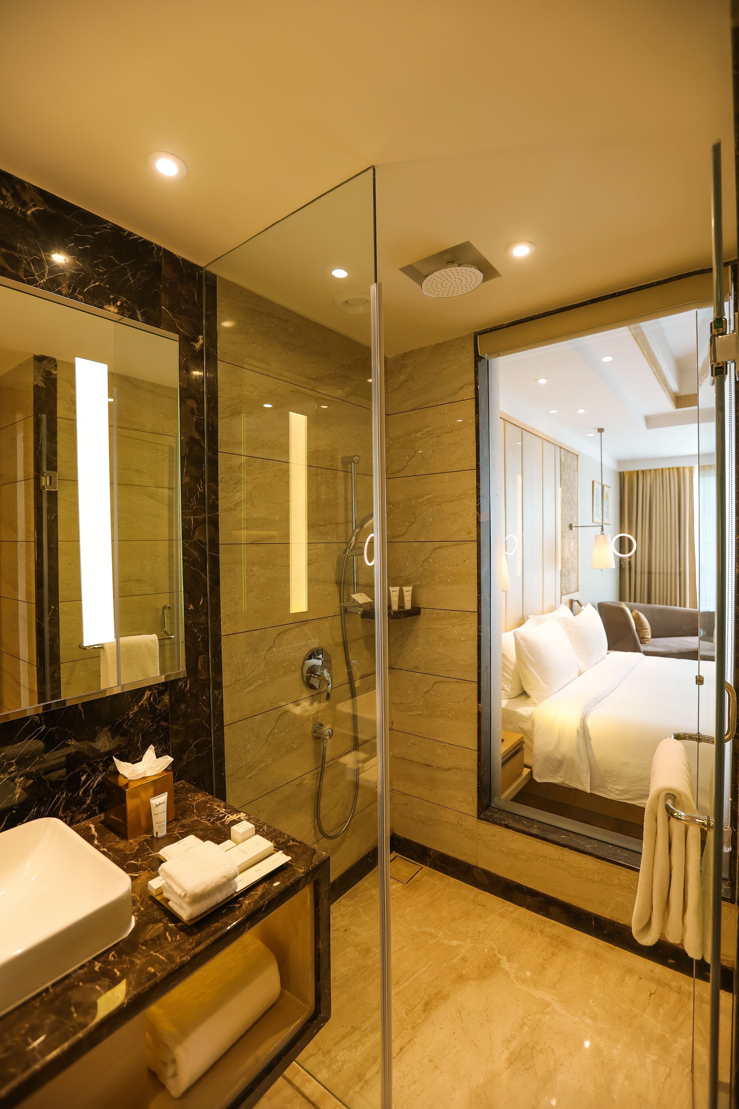 Superior Room | Bathroom | Rainfall showerhead, eco-friendly toiletries, hair dryer, bathrobes
