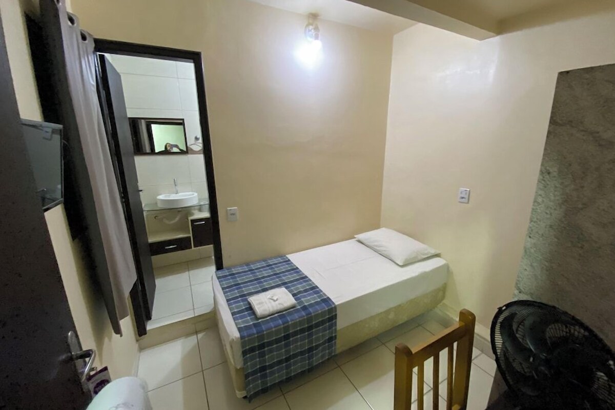 Desk, free WiFi, bed sheets