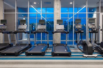 Fitness center at Aloft Savannah Airport