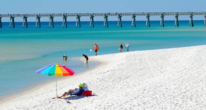 Oceanfront Condo 2/2 with short walk to beach. Sleeps 6, fully stocked, pool