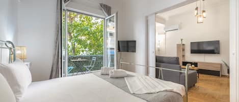 City Apartment | Individually decorated, individually furnished, desk, laptop workspace