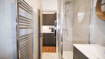 Shower, hair dryer