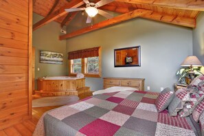 2 bedrooms, iron/ironing board, Internet, bed sheets - Three Bears-  Enjoy a panoramic view of the Cove Mountain range! 2 bed/2 bath cabin! (Gatlinburg)