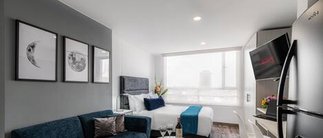 Studio (C) | Premium bedding, memory-foam beds, individually decorated