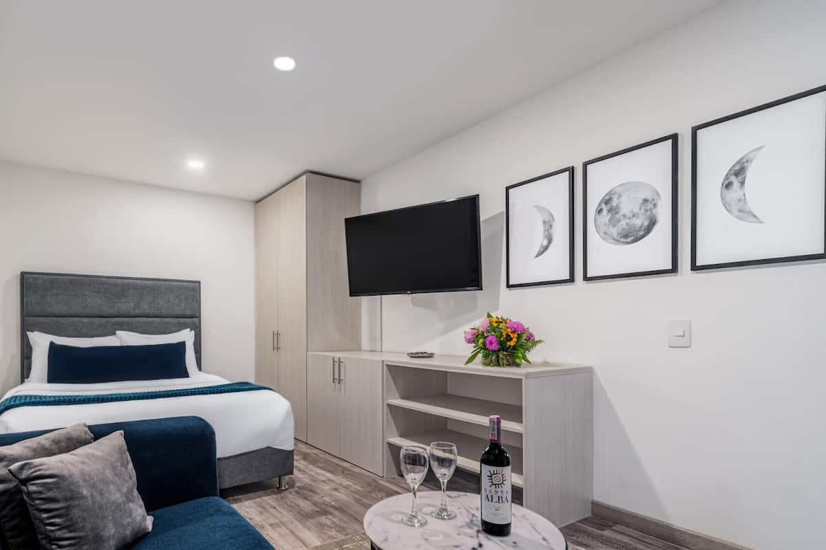 Premium bedding, memory-foam beds, individually decorated