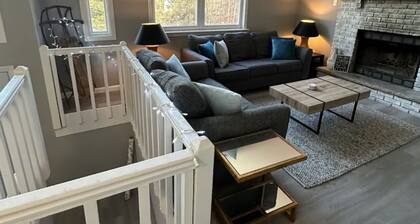 NEWLY RENOVATED: Cozy 3 bedroom house with indoor fireplace and fun outdoor area