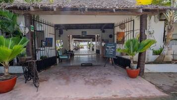 Majoituspaikan sisäänkäynti