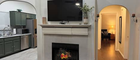 Smart TV, fireplace, offices