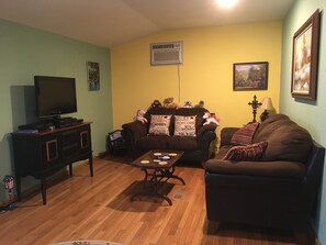 TV, fireplace - Young Lake House (north of paris)