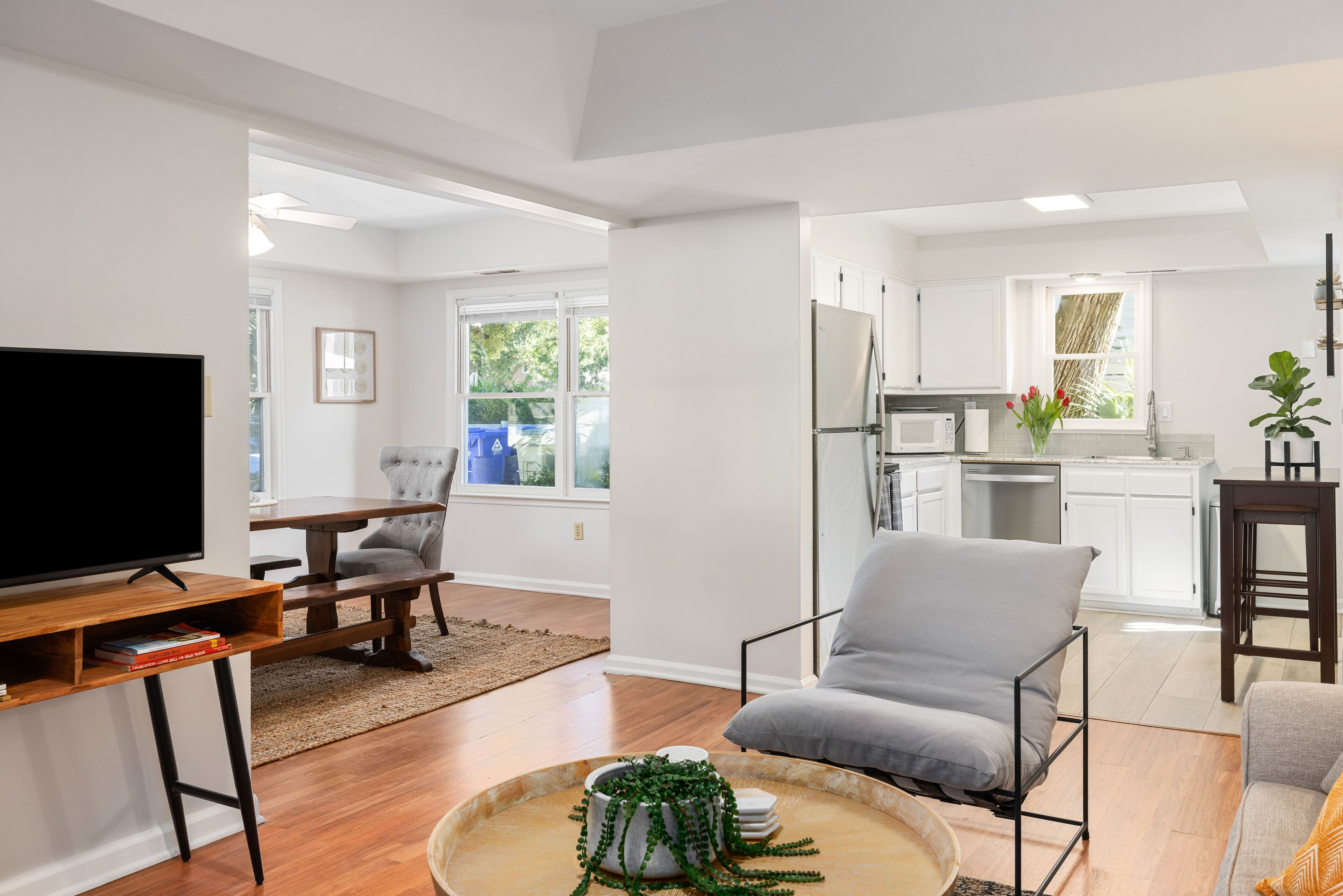 TV connectée, cheminée