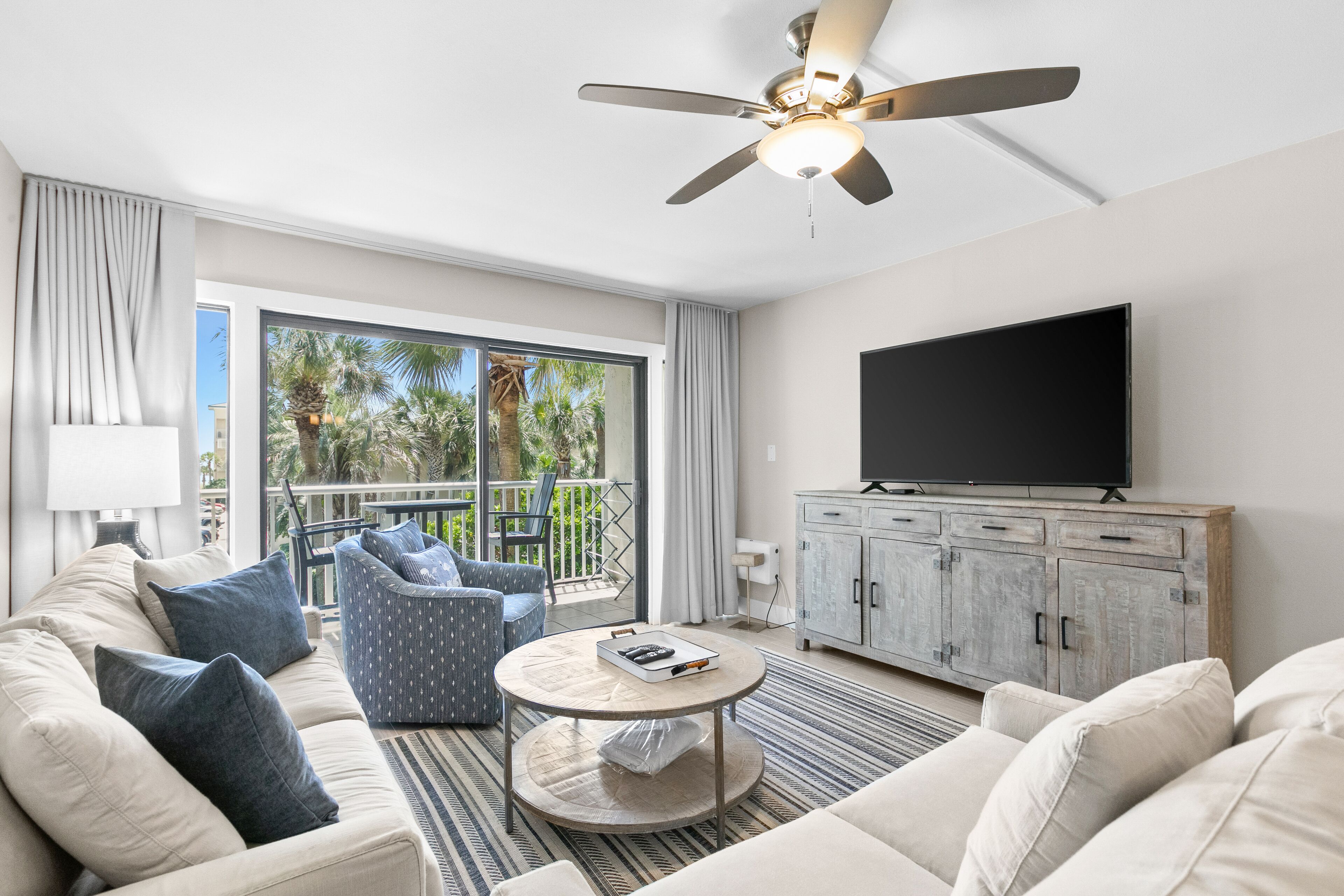 Second floor condo with pool access, ccean view, WiFi, W/D, and central AC