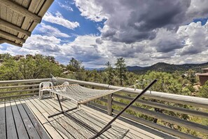 Terrace/patio - Hike & Relax: Prescott Studio w/ Thumb Butte Views (Prescott)