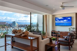 Smart TV, streaming services, stereo - Gorgeous condo in exclusive Nima Bay Marina Vallarta (Puerto Vallarta)