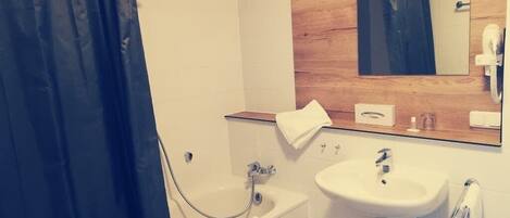Hair dryer, towels