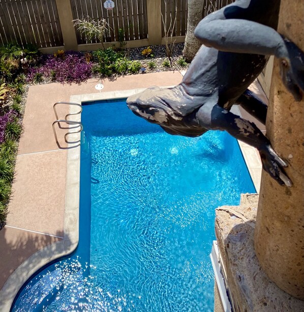 Pool - Luxurious 3 Story Townhome, private pool, Elevator, 3 minute walk to the beach!! (South Padre Island)