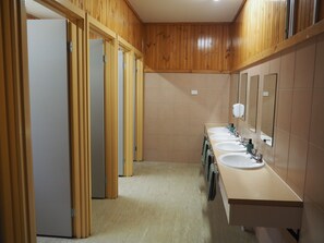 Shower, toilet paper