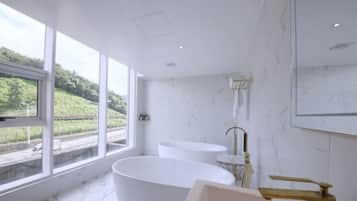 Signature Double Room | Premium bedding, memory-foam beds, desk, laptop workspace