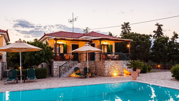 Unclassified image, 1 of 38, button - Astros Poolside Home -Enchanting Sunsets (North Kynouria)