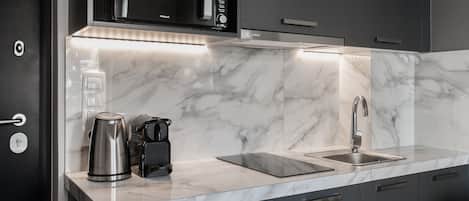 Lägenhet - 1 sovrum (A1) | Eget kök | Mikrovågsugn, spishäll, espressobryggare och vattenkokare