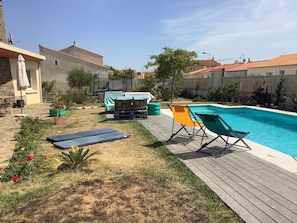 Piscina externa, piscina aquecida
