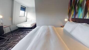 Family Double Room, 1 King Bed with Sofa bed | Desk, laptop workspace, free WiFi, bed sheets