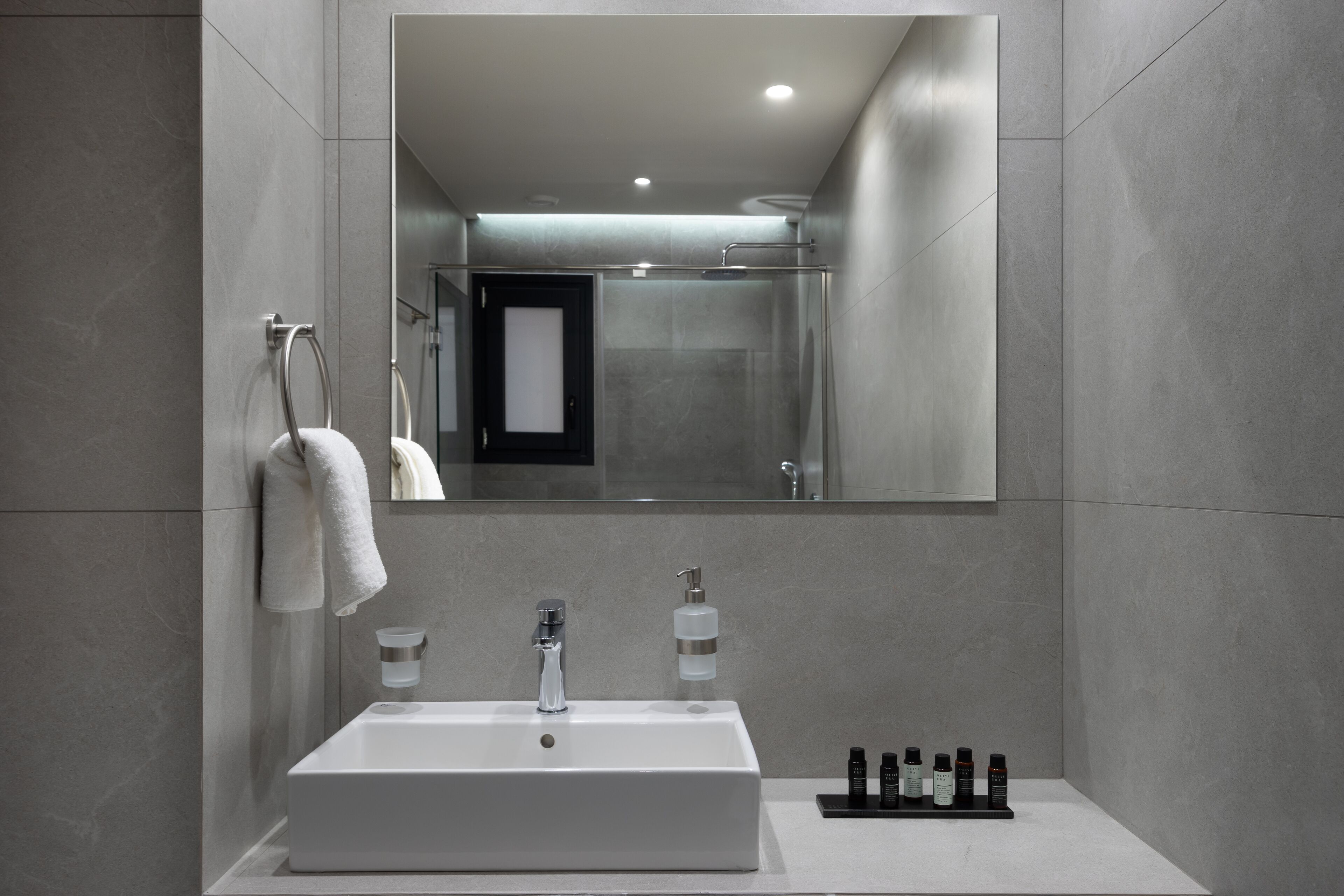 Standard Apartment | Bathroom | Shower, rainfall showerhead, free toiletries, hair dryer