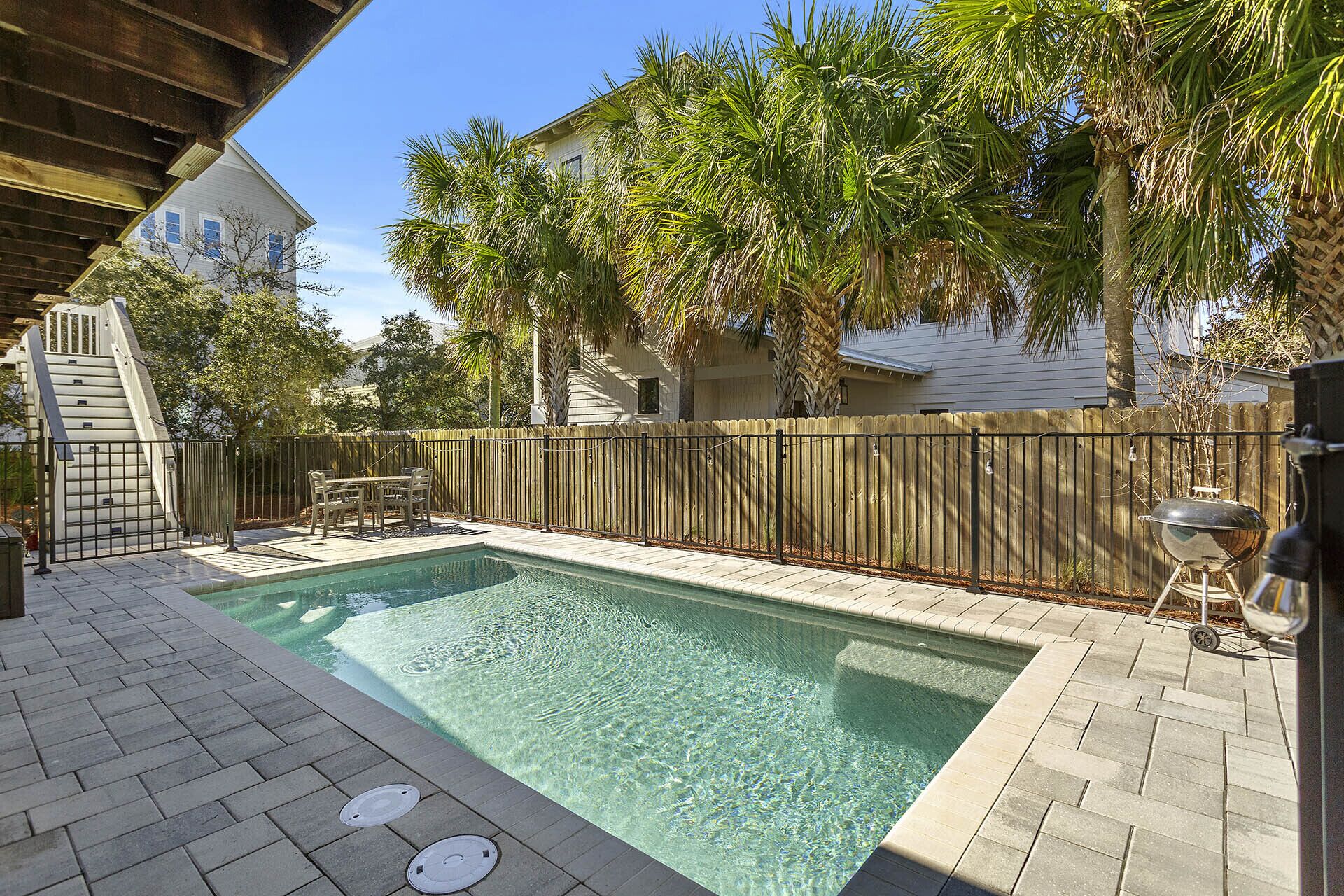 A heated pool
