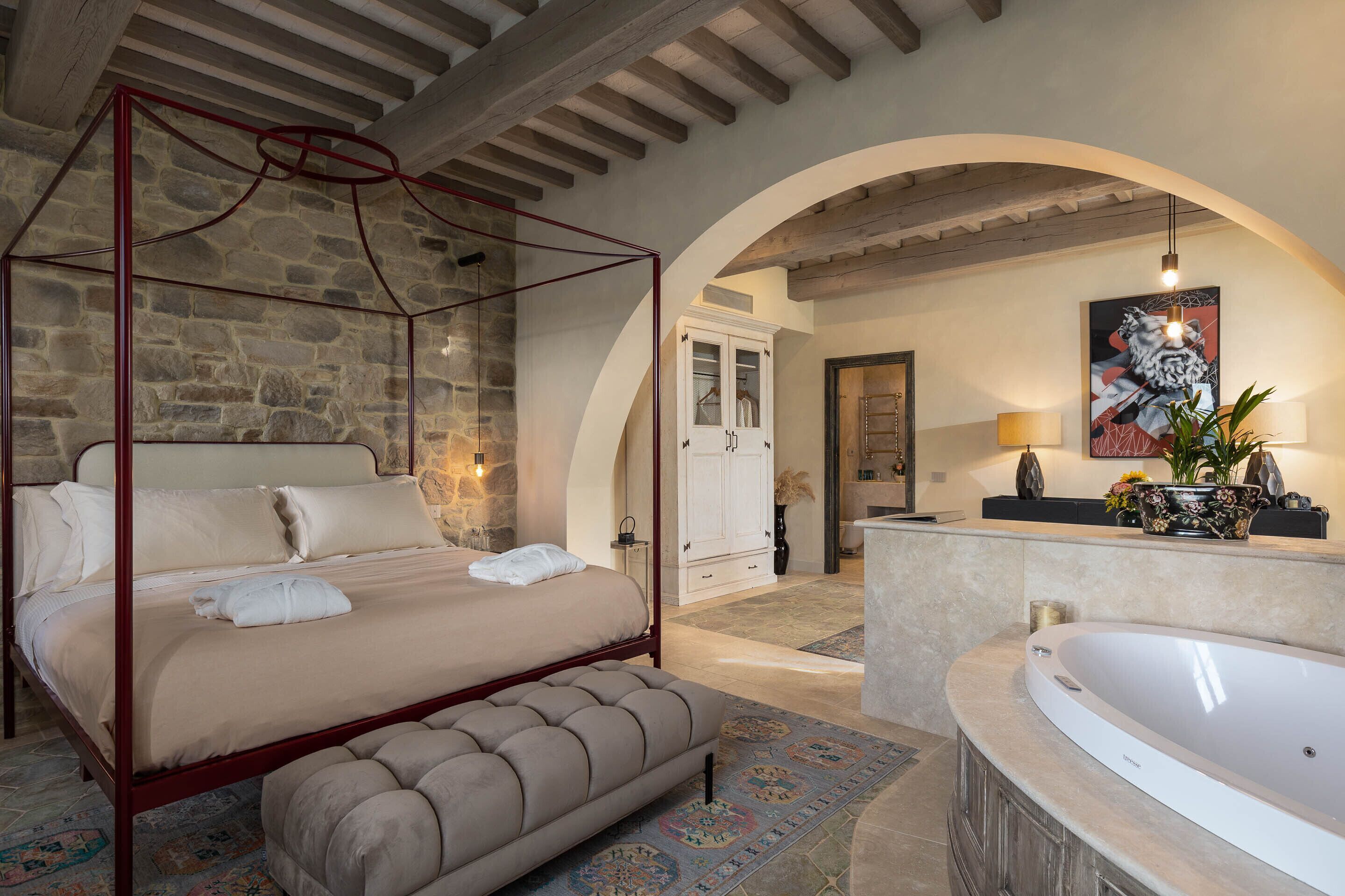 Ropa de cama de alta calidad, cubrecamas y colchones con pillow-top 